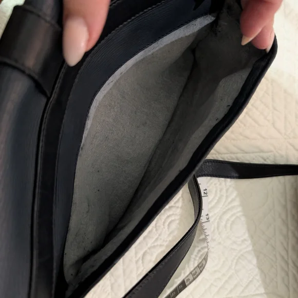 GUCCI Rare Vintage Shoulder Bag Crossbody Boar Skin Gold Hardware Leather Unisex - Picture 10 of 15